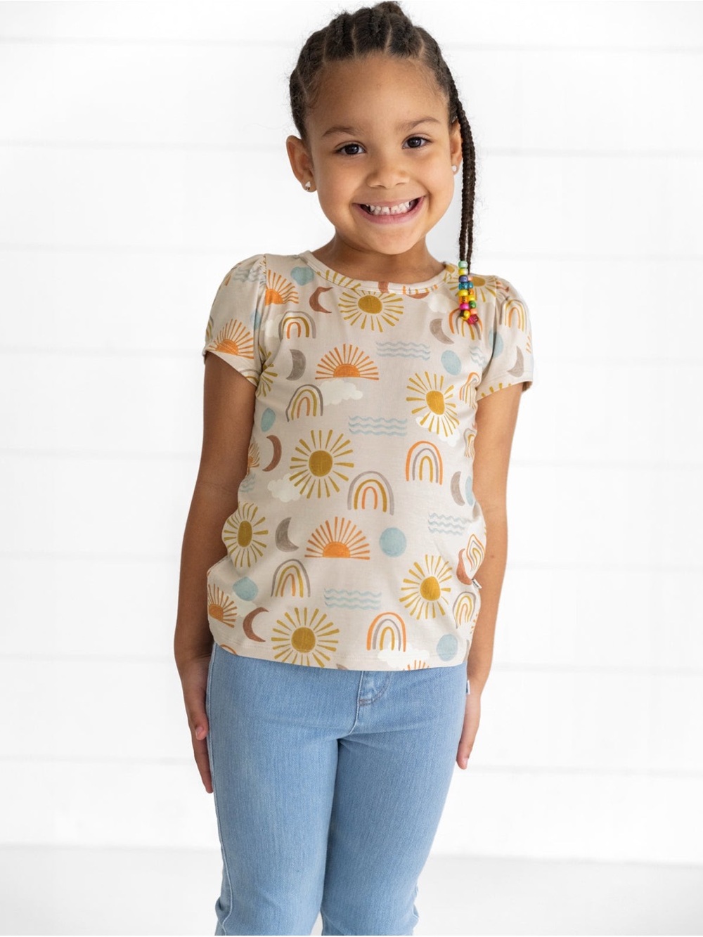 Little Sleepies Desert Sunrise Puff Sleeved Tee, Size 18-24 Months
